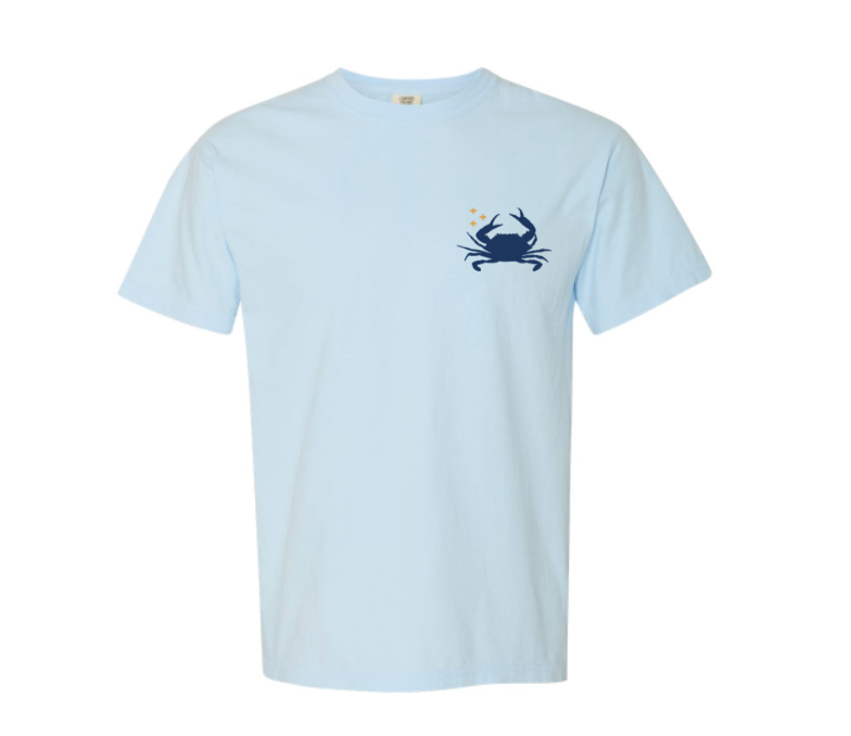 Adult Short Sleeve T-shirt - Chambray Blue